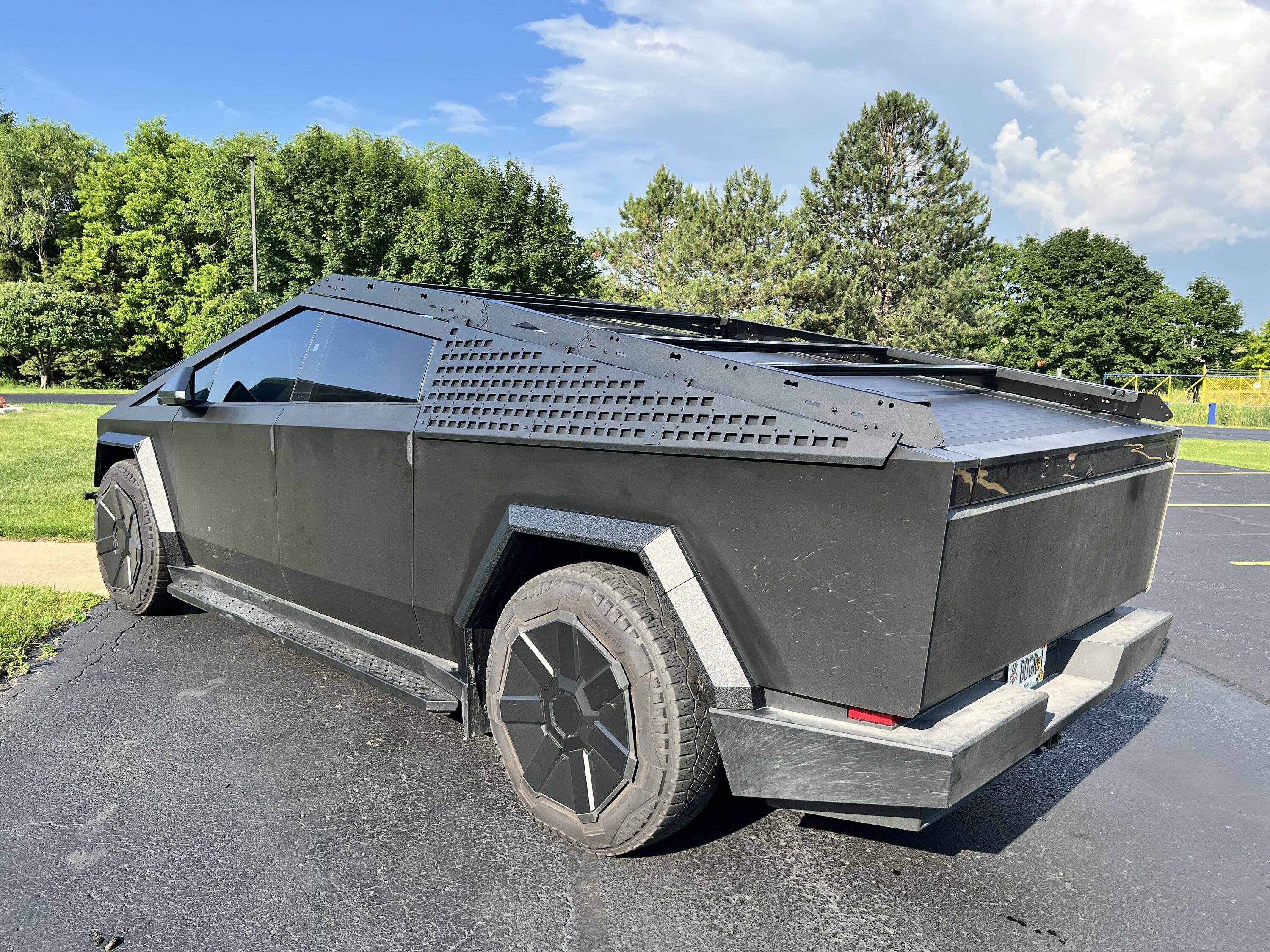 Tesla Cybertruck RWC EV Blacked-Out Cybertruck Build – Sneak Peek at Our New Roof Rack + Molle Panels 👀 image00005