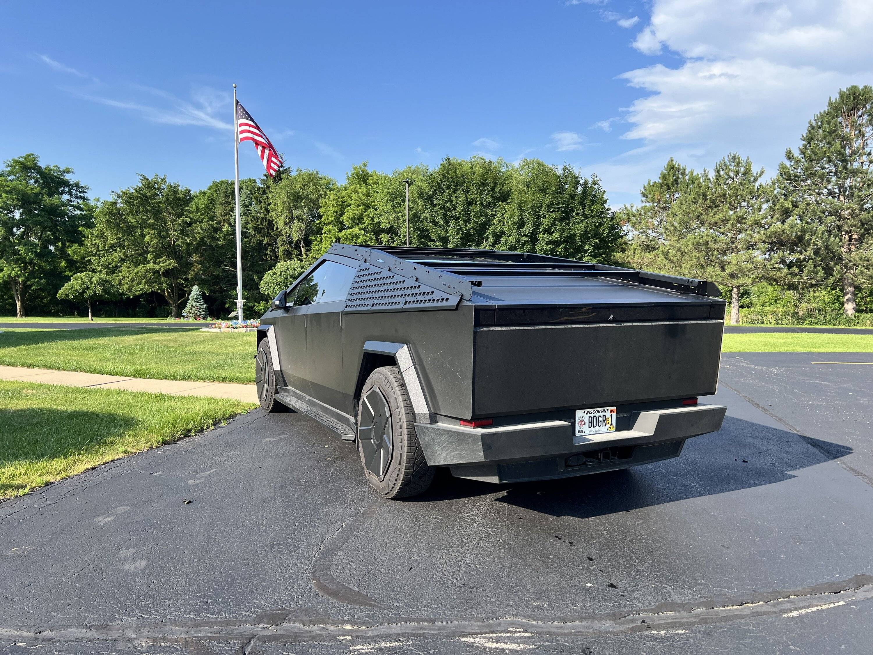 Tesla Cybertruck RWC EV Blacked-Out Cybertruck Build – Sneak Peek at Our New Roof Rack + Molle Panels 👀 image00007