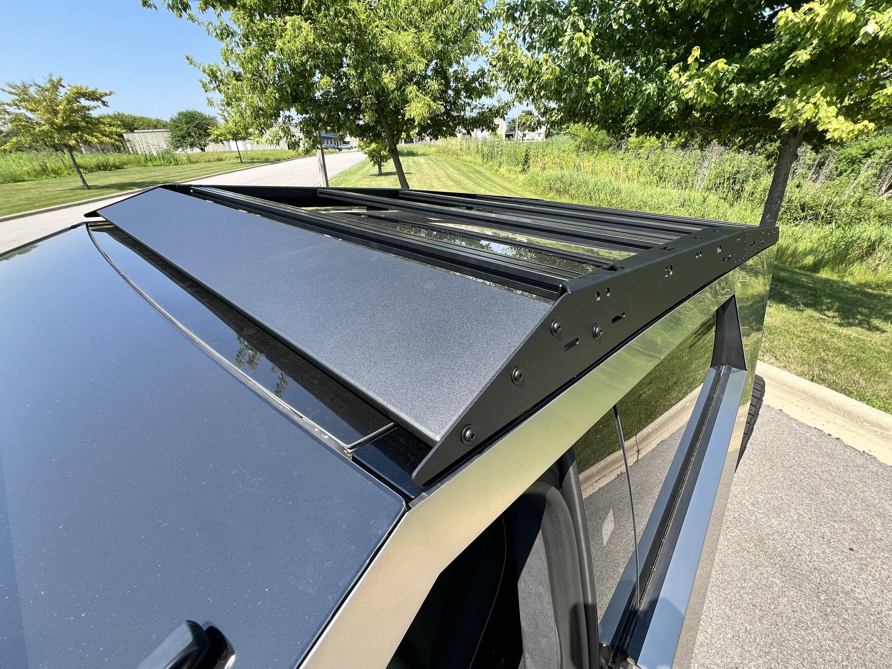 Tesla Cybertruck RWC EV Blacked-Out Cybertruck Build – Sneak Peek at Our New Roof Rack + Molle Panels 👀 image00011