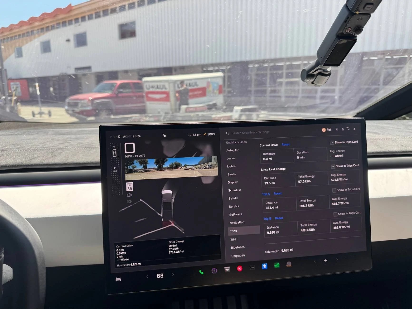 Tesla Cybertruck Cyberbeast U-Haul Towing Test IMG_3576