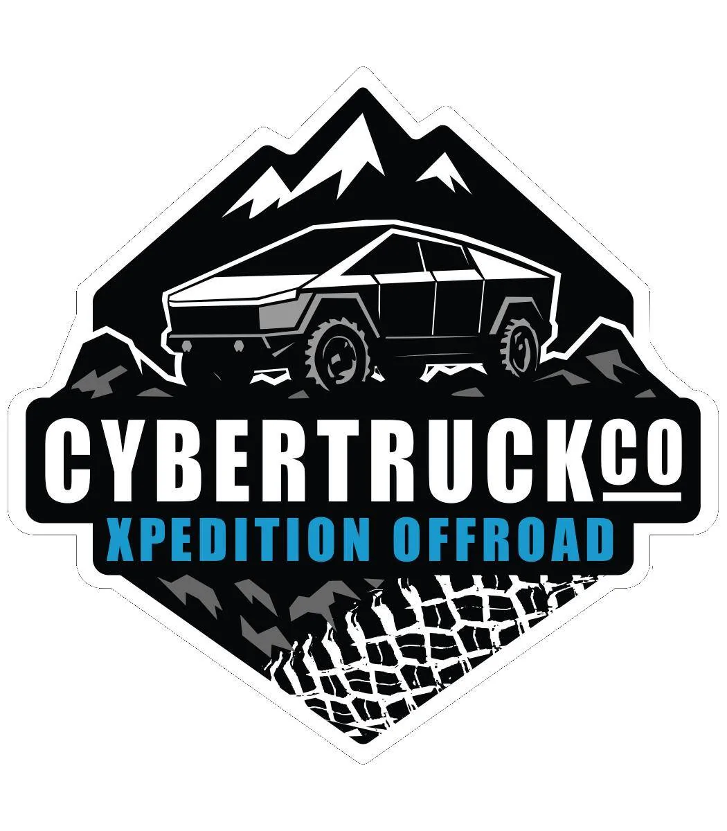 Tesla Cybertruck T-Sportline REAR CTX Bumper is available for pre-order! CYBERTRUCKco Xpedition Overland logo