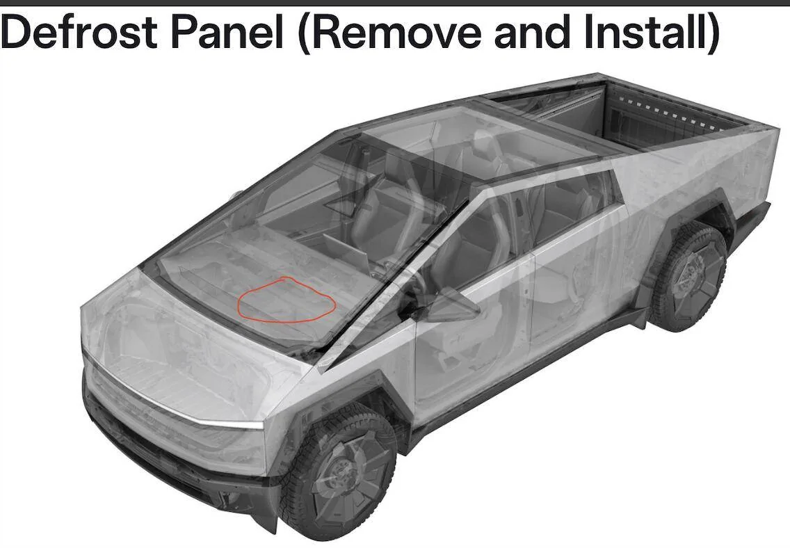 Tesla Cybertruck Rattle from top dash 1752583494290-v1