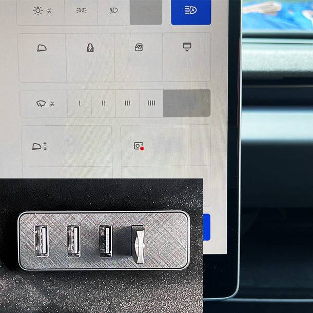 Tesla Cybertruck 👋Yeslak brand recommends great items - an extremely practical Cybertruck charging tool? slaGloveBoxUSBHubfor2024_Model3Highland_Cybertruck