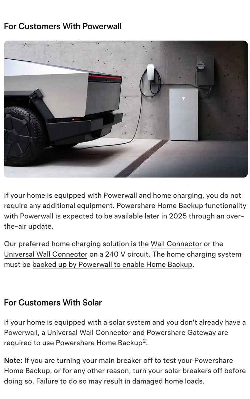Tesla Cybertruck My Powerwall 3 and solar setup 1000050533