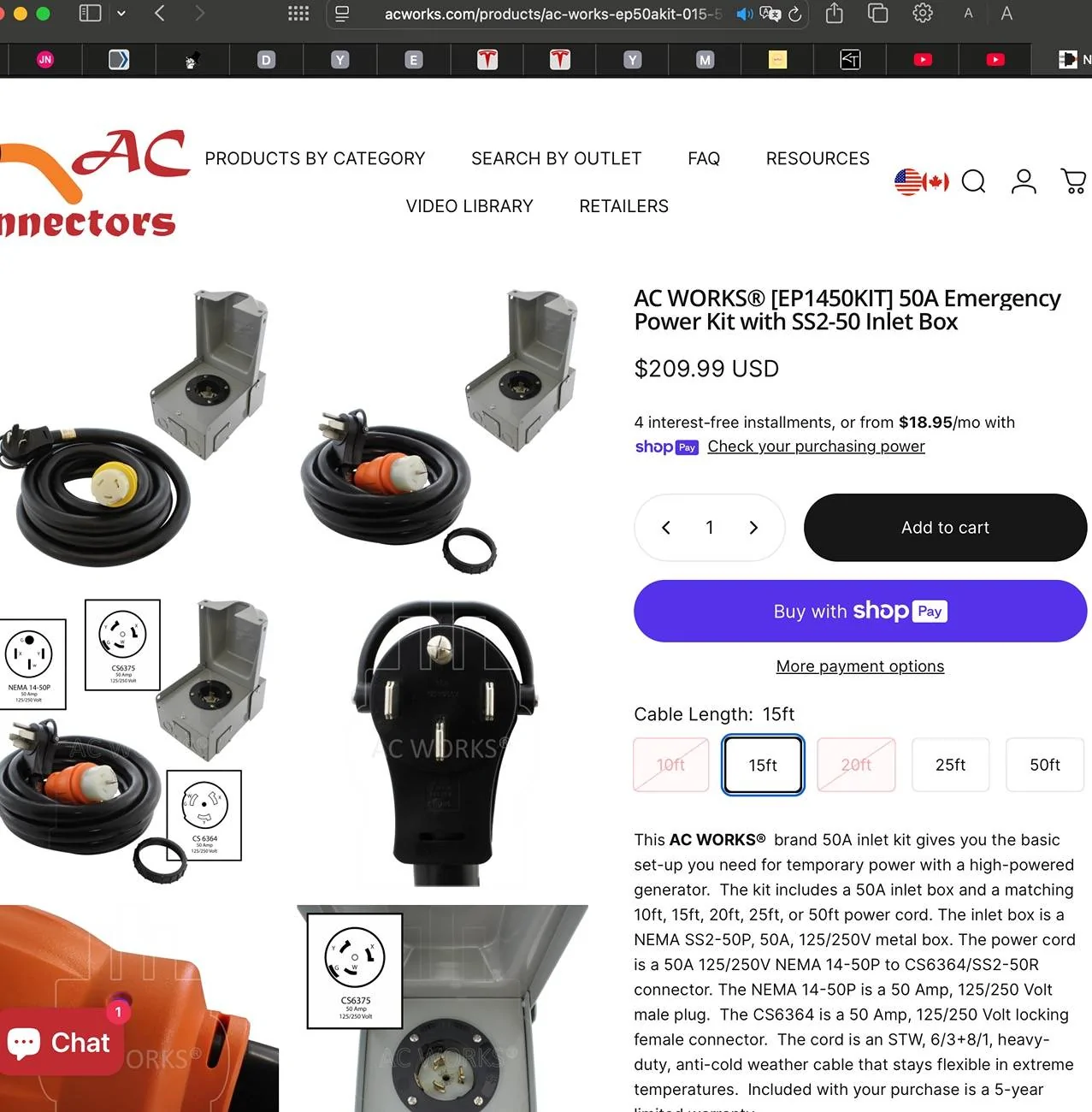Tesla Cybertruck Instead of PowerShare, I installed an interlock and 50amp receptacle... 1752845107335-0t