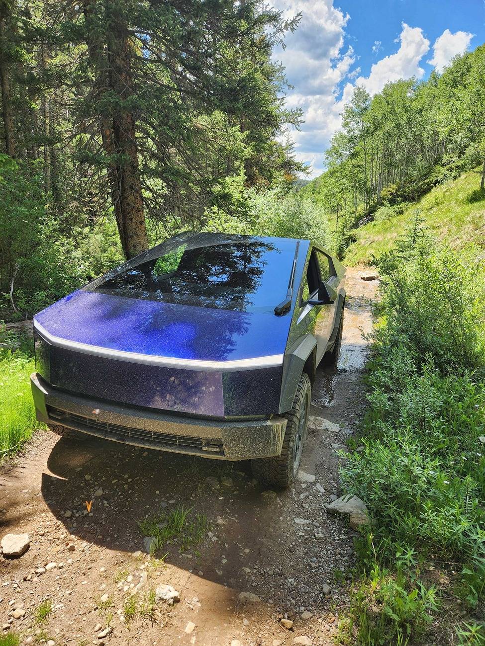 Tesla Cybertruck Offroading - Cybertruck conquers McAllister Gulch - CO 20250705_150558