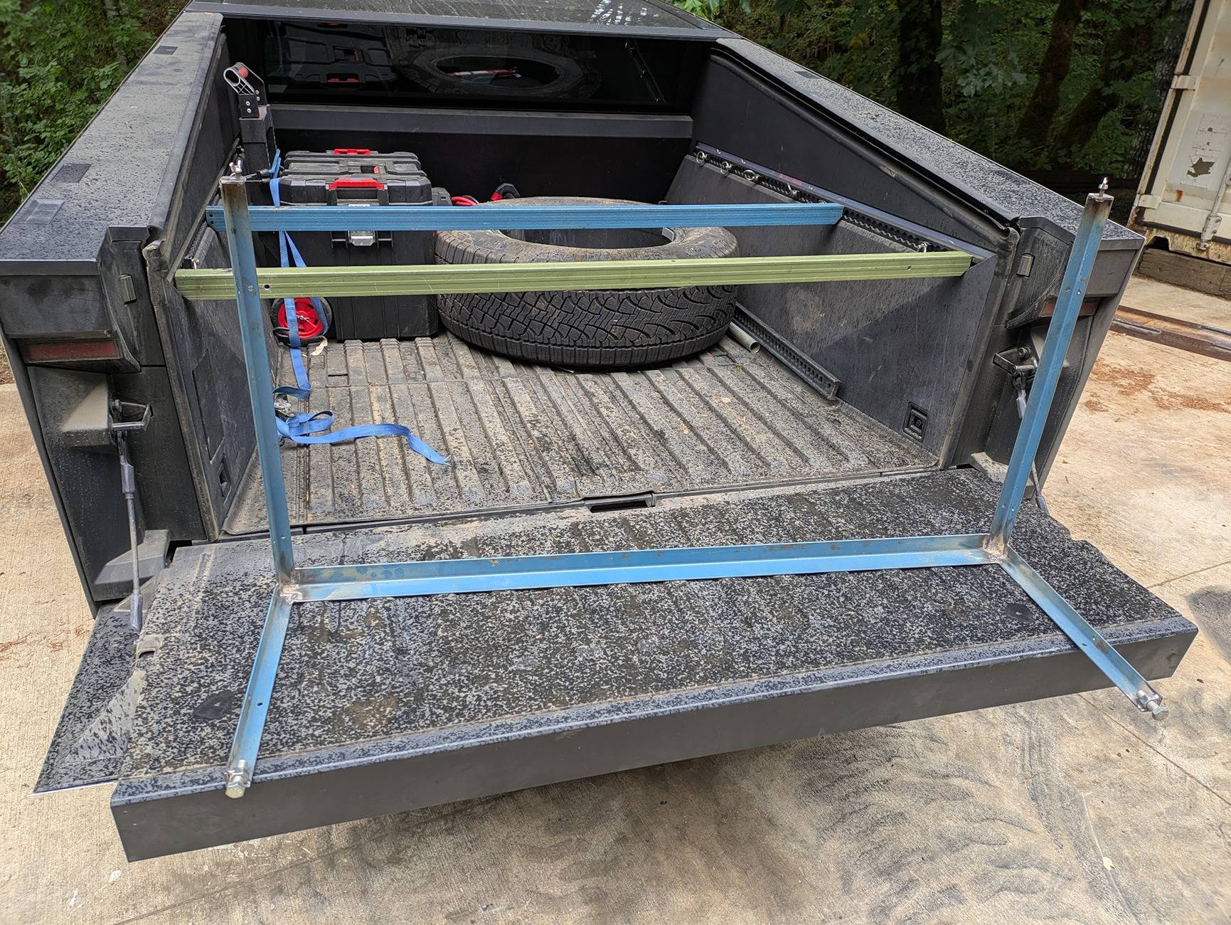 Tesla Cybertruck DIY tent platform PXL_20250720_222242153