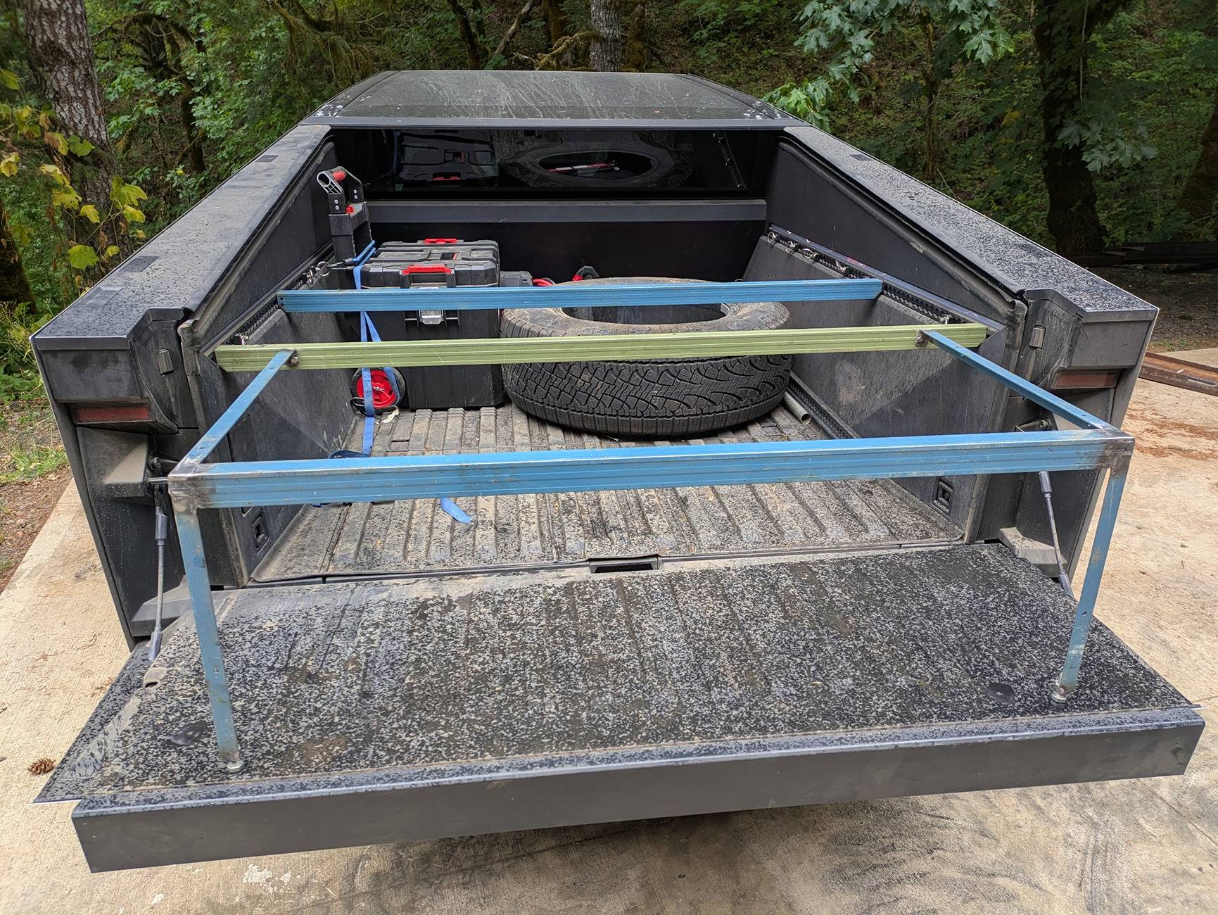 Tesla Cybertruck DIY tent platform PXL_20250720_222405482