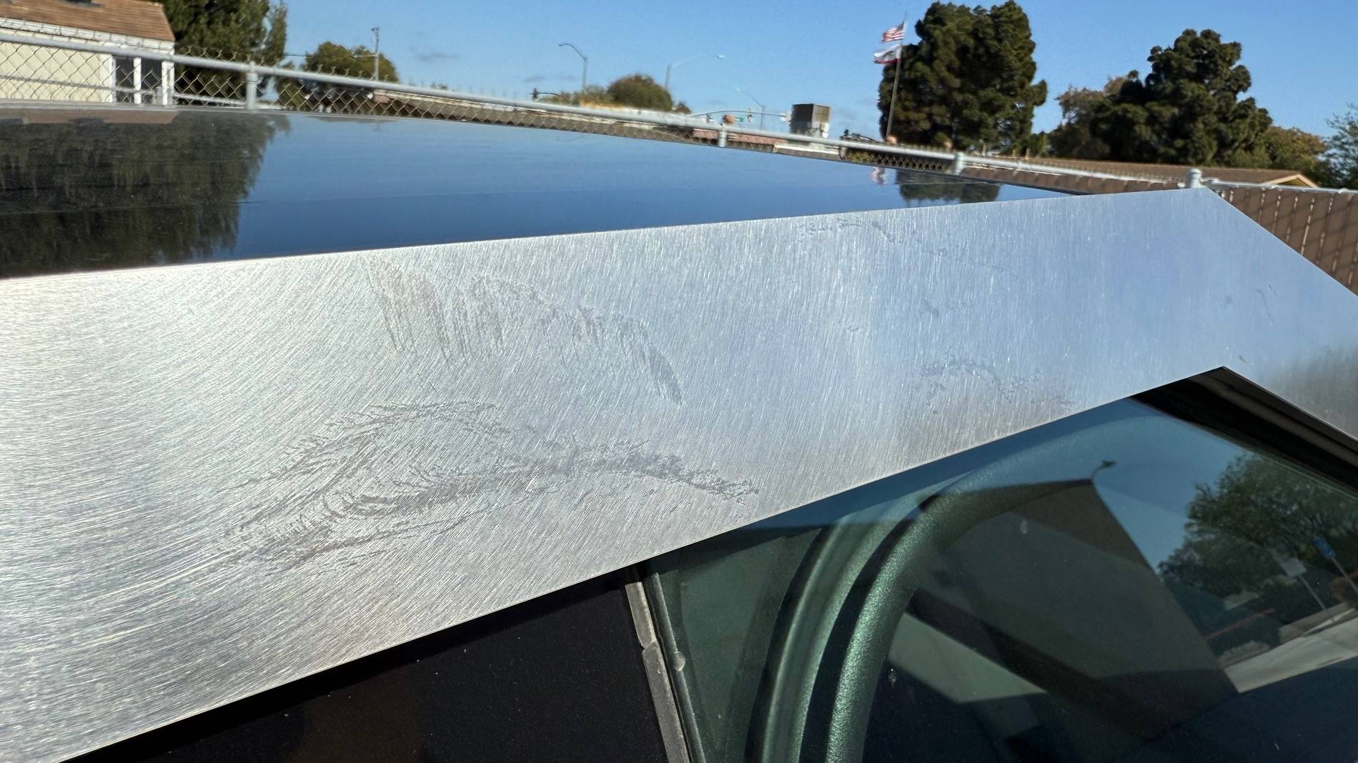 Tesla Cybertruck Noticed sanding swirls & scratches on my newly delivered Cybertruck IMG_0600