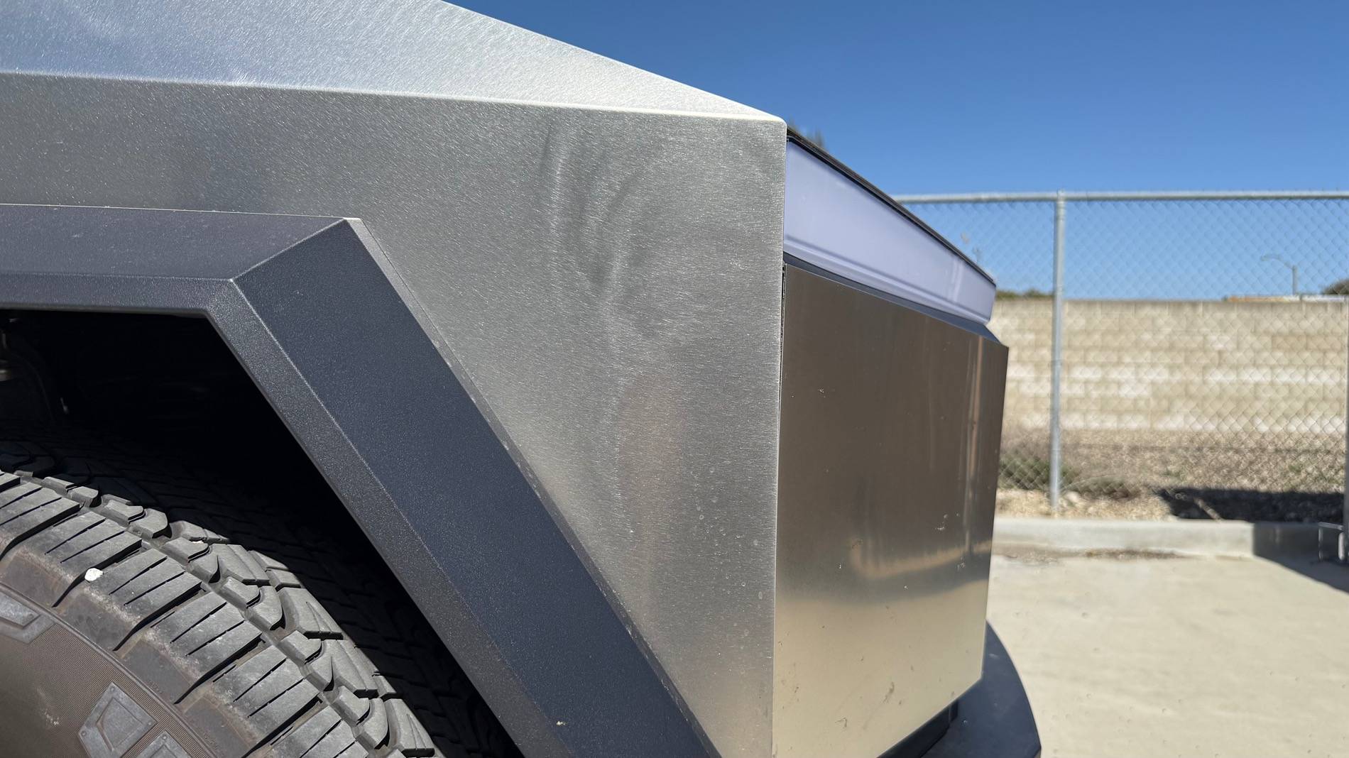 Tesla Cybertruck Noticed sanding swirls & scratches on my newly delivered Cybertruck IMG_0598