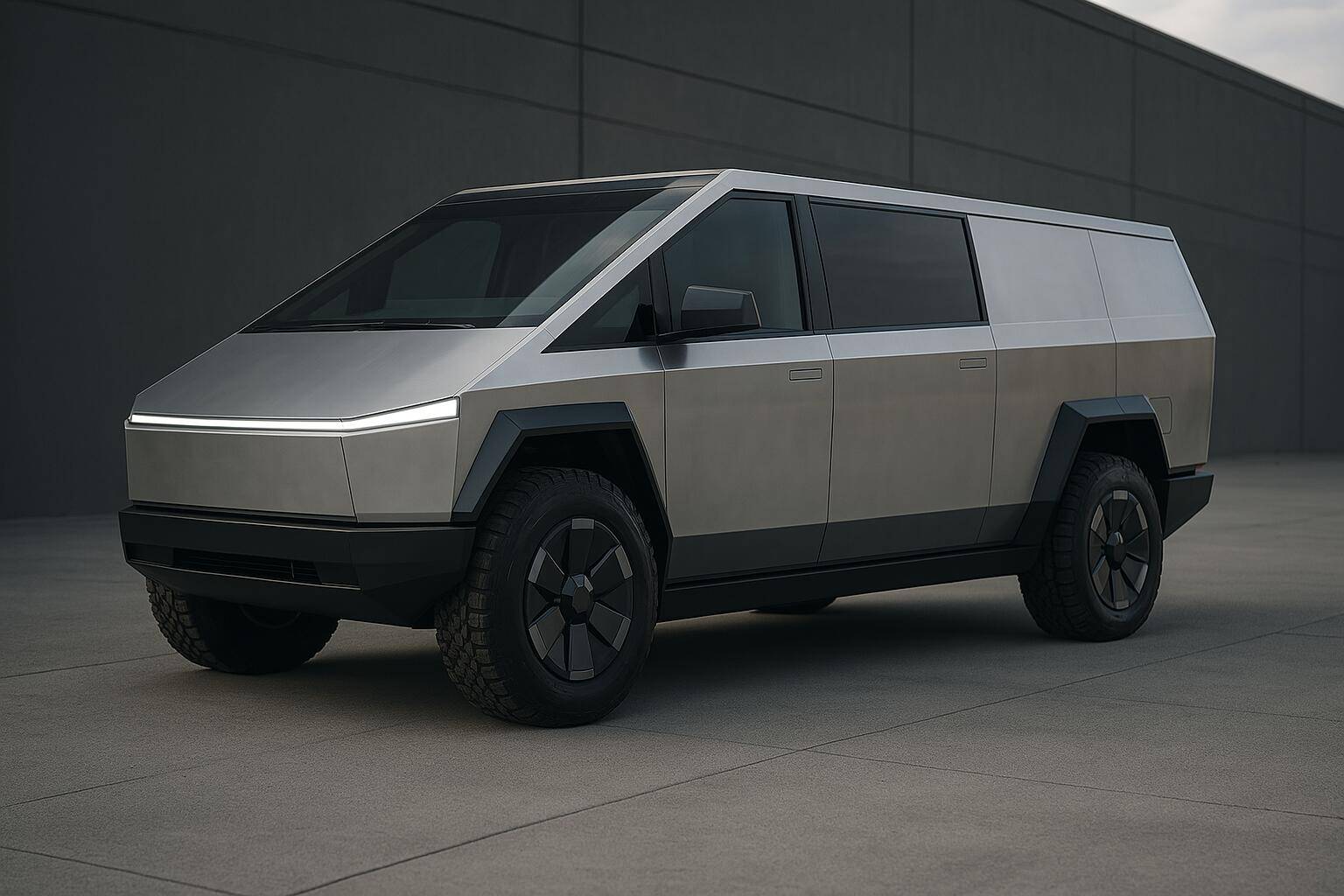 Tesla Cybertruck Cybervan imagined Copilot_20250721_211405