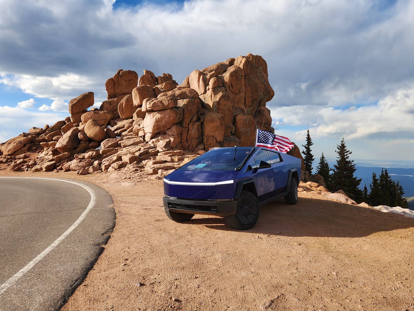 Tesla Cybertruck Join the World's Highest Light Show @ Pikes Peak - Aug 23 1000147639