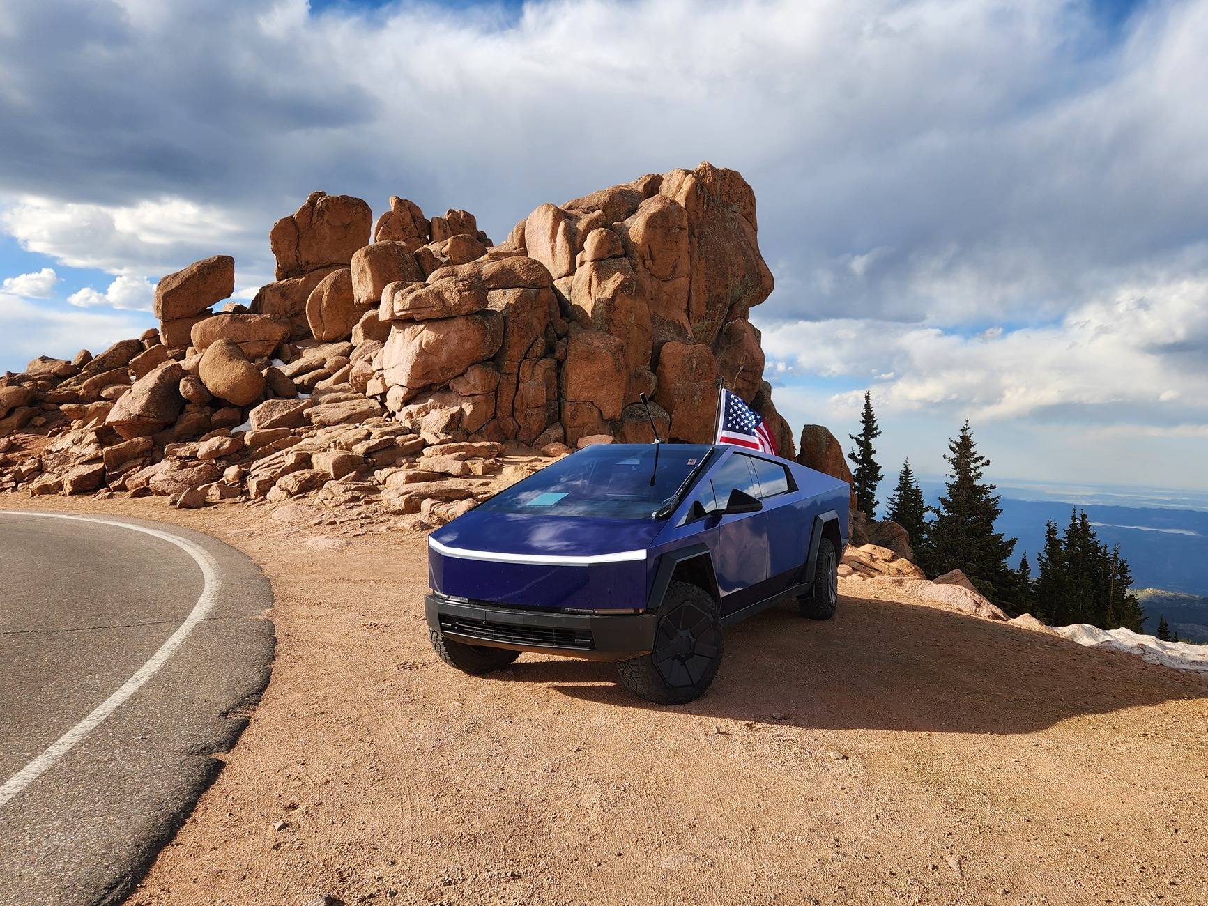 Tesla Cybertruck Join the World's Highest Light Show @ Pikes Peak - Aug 23 1000147641