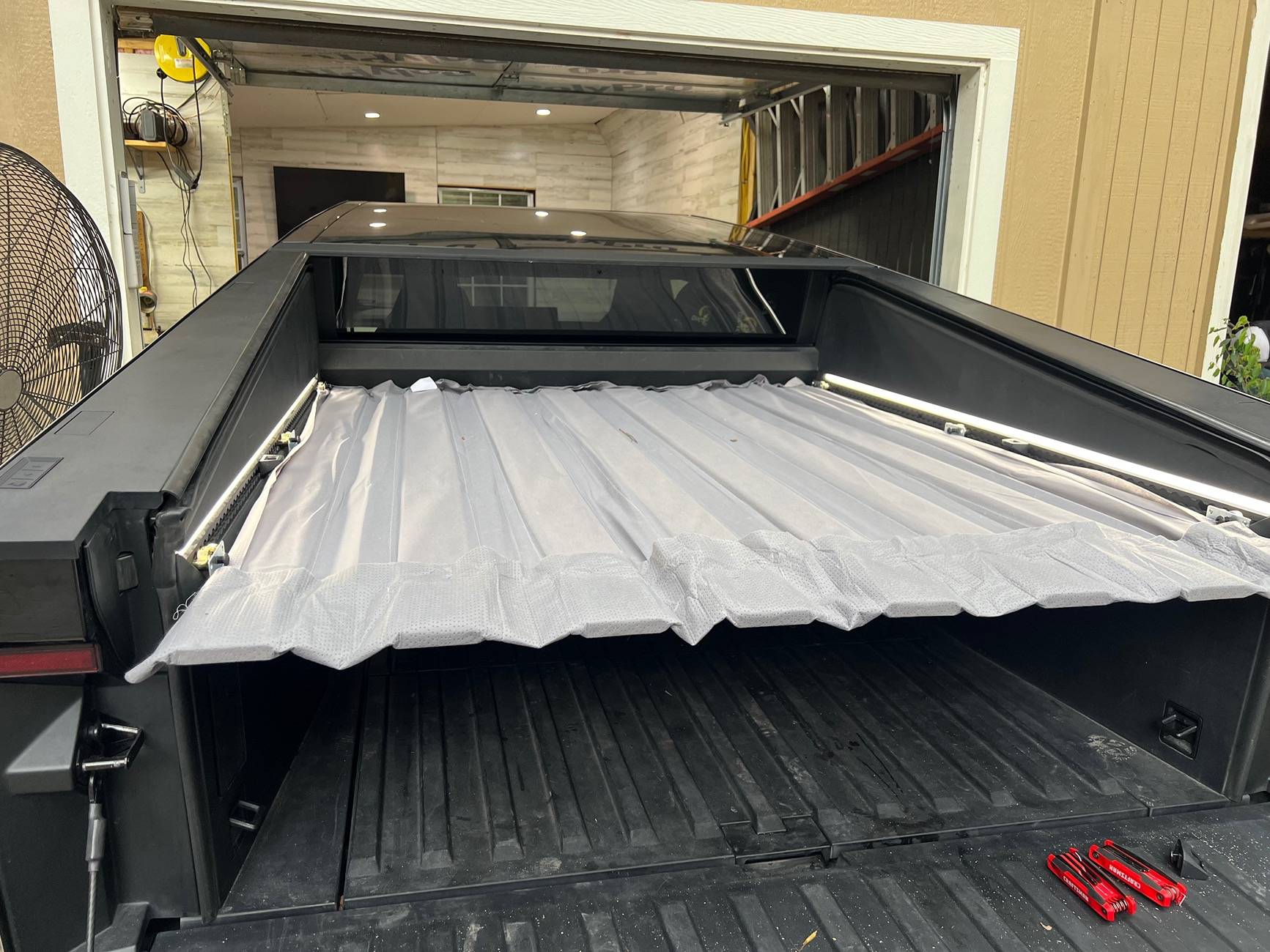 Tesla Cybertruck DIY tent platform IMG_5584