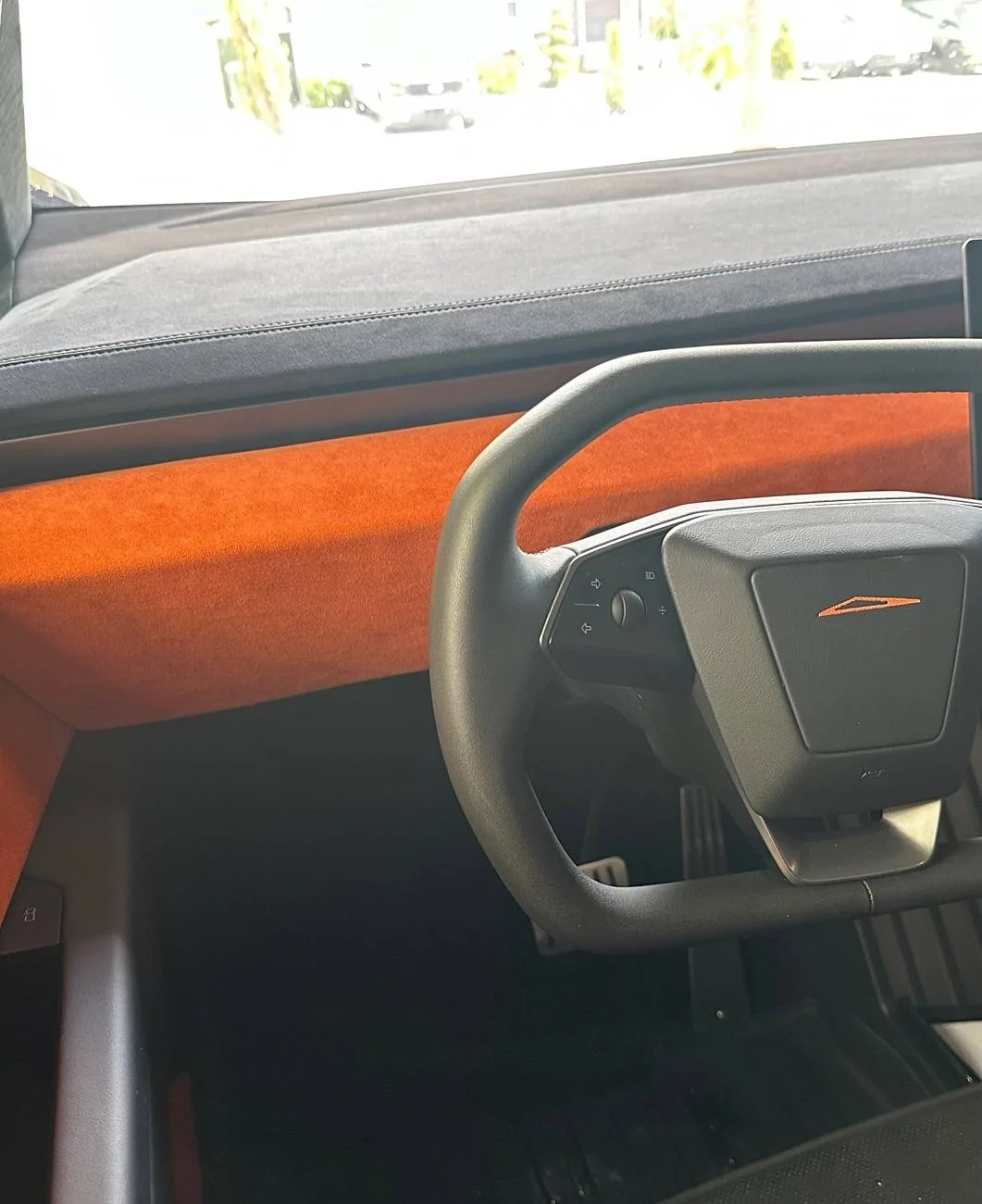 Tesla Cybertruck Would you install the Alcantara suede dash on your AWD? IMG_3670