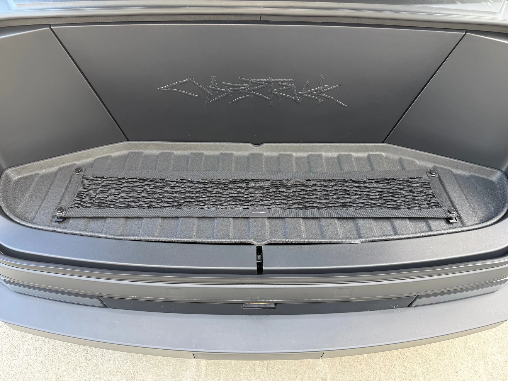 Tesla Cybertruck L-Track compatible frunk mat?? IMG_5443