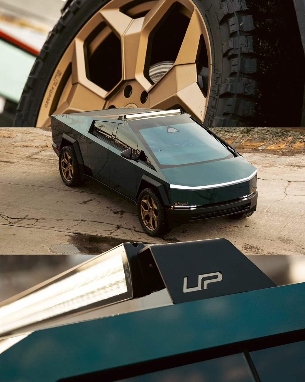 Tesla Cybertruck NEW* Shockwave PPF by Flexishield | Bronze Cybrspoke | Light Bar | @Unplugged Performance Build | Artboard 8