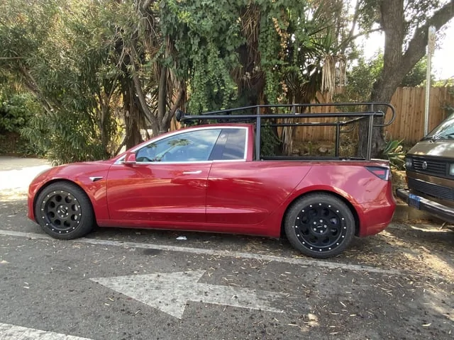 Tesla Cybertruck Tesla considering smaller compact pickup truck (baby Cybertruck?) 2whb5lkgtis51