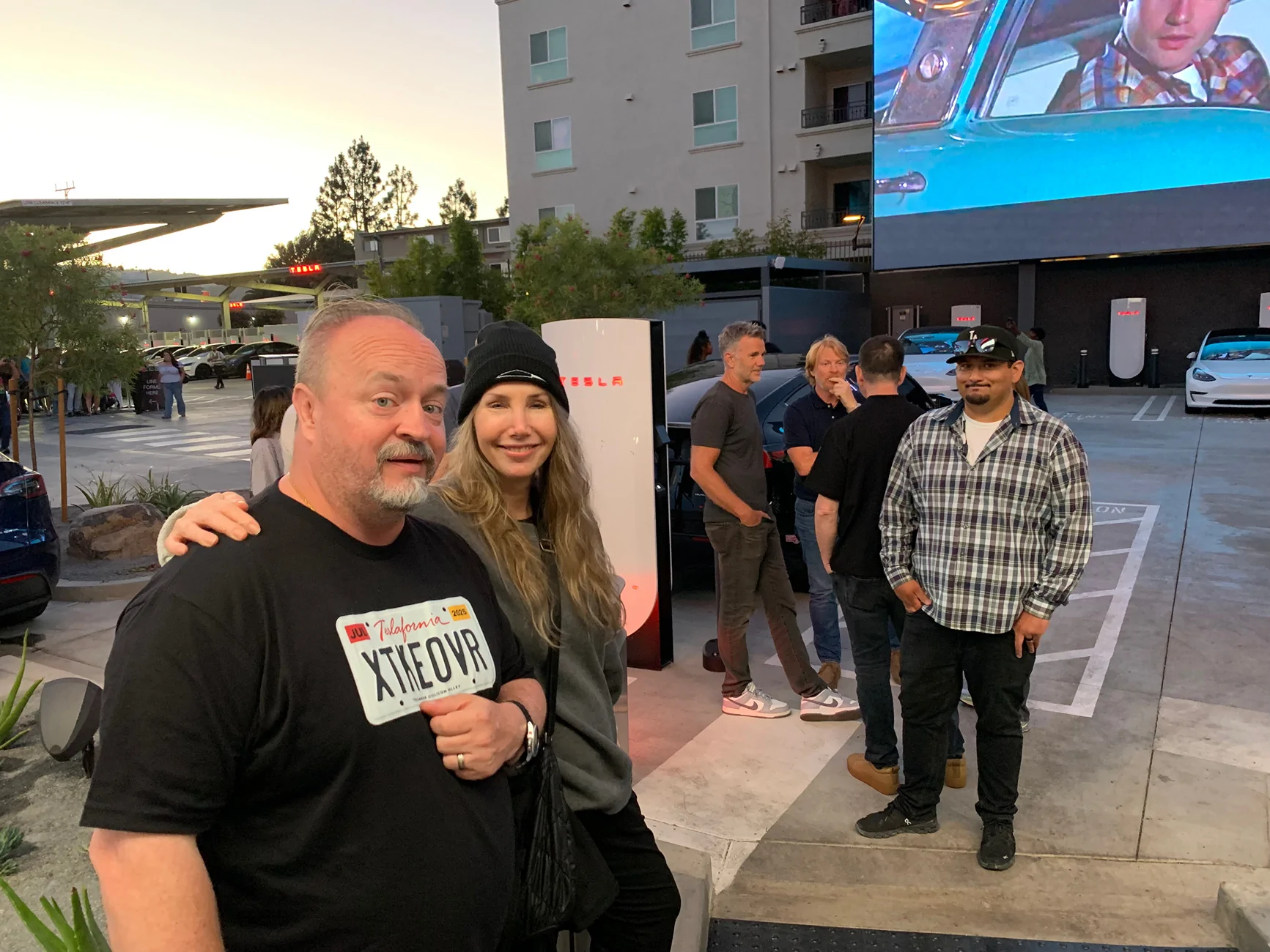 Tesla Cybertruck Magnetic Wraps at X Takeover (Video & Pics) [CybertruckCovers] Brian & Franz