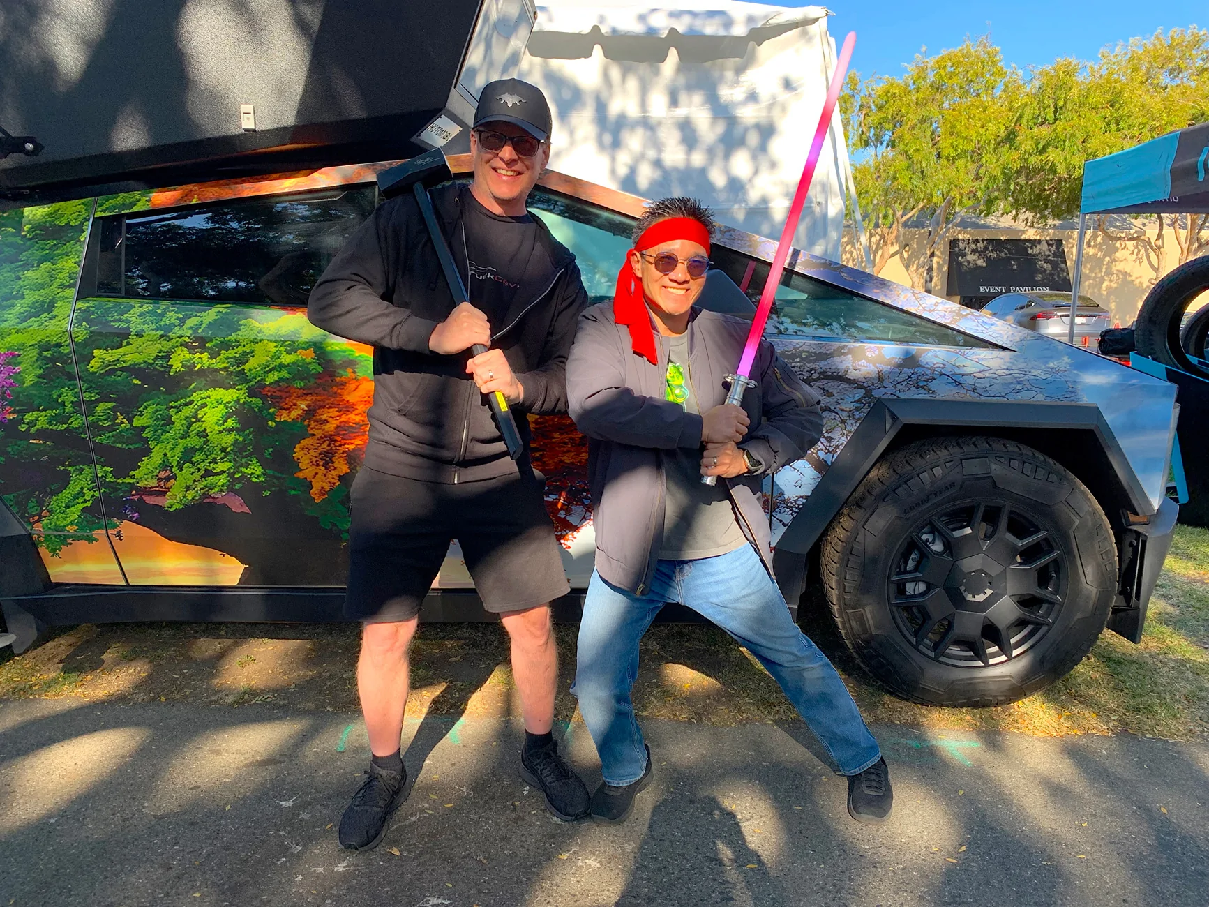 Tesla Cybertruck Magnetic Wraps at X Takeover (Video & Pics) [CybertruckCovers] Utechpia 1