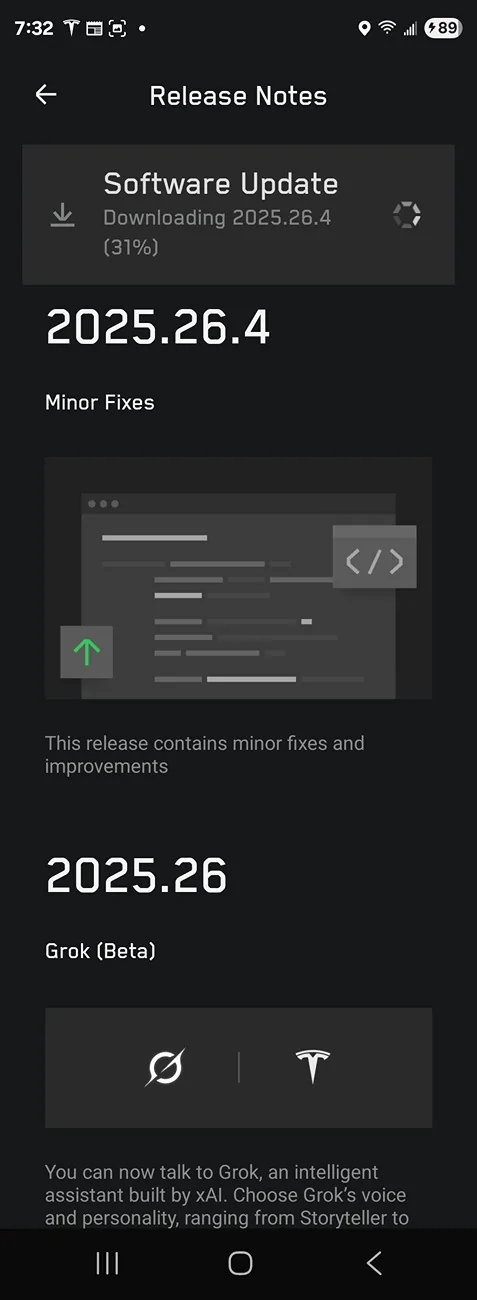 Tesla Cybertruck 2025.26.4 and Grok experiences? Screenshot_20250729_193244_Tesla