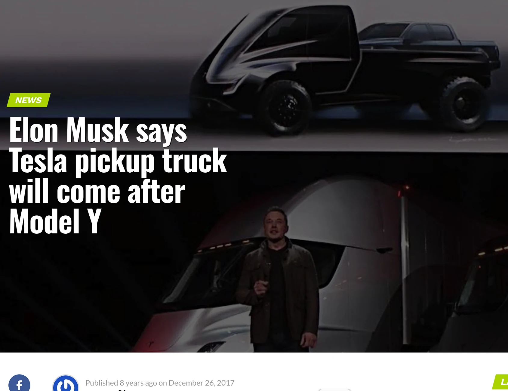 Tesla Cybertruck Tesla considering smaller compact pickup truck (baby Cybertruck?) Screenshot 2025-07-30 at 10.54.04 AM