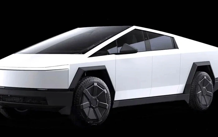 Cybertruck factory color wrap in WHITE or BLACK will cost $6,500. Satin stealth clear wrap costs $5K