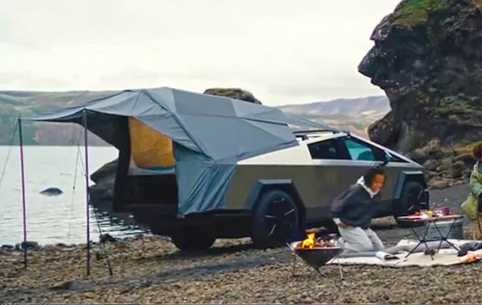 BaseCamp Bed Tent Cybertruck Official Accessory Priced at $2,975