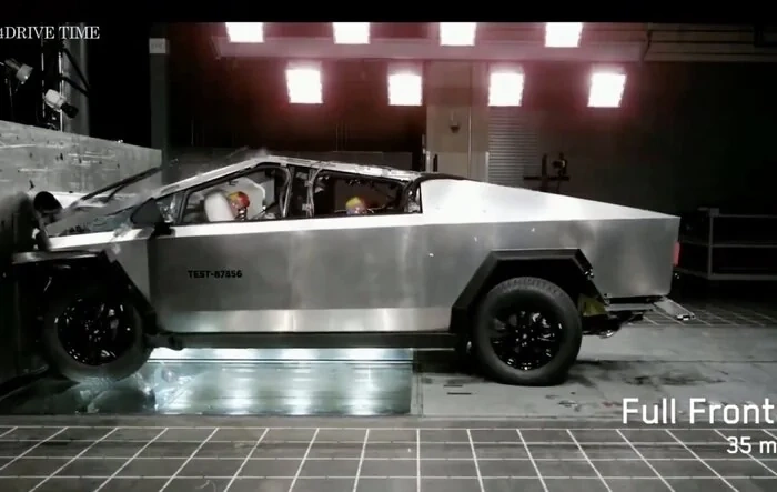 Crash Test Results of Cybertruck (Video & Photos) -- Frontal Collision @ 35mph, Side Impact @ 38mph, Rollover Test