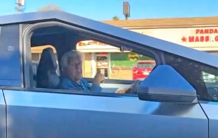 Jay Leno spotted driving Cybertruck VIN #5 ... says it's "Incredible"