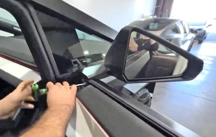 DIY Video: Side Mirror Removal From Cybertruck -- Easy How-To DIY Demonstration