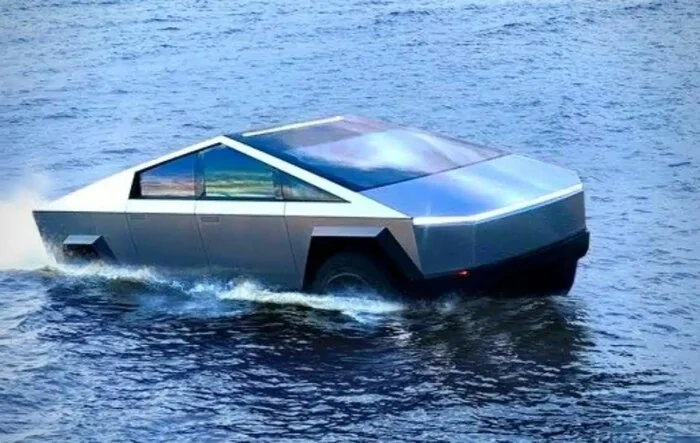 Boat Package coming for Cybertruck! -- Will traverse at least 100m of water as a boat 🌊