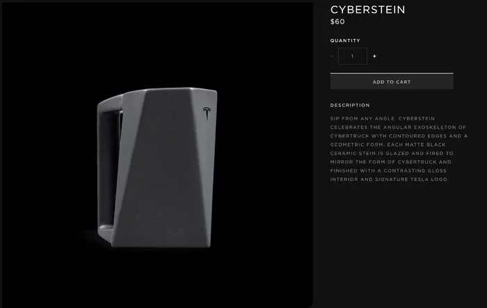 CYBERSTEIN now in Tesla Shop