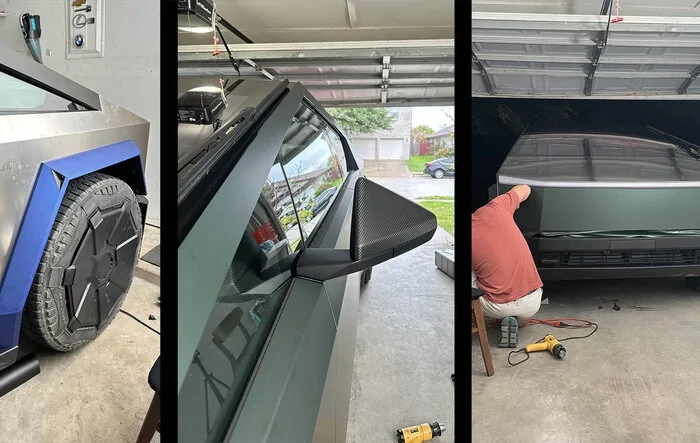 Color wrapped fender flares, carbon fiber wrapped mirrors & Pine Green Metallic body wrap 🤩
