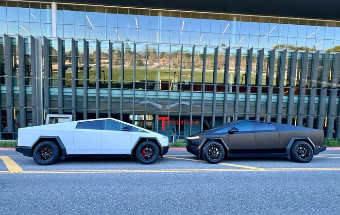 Satin White vs. Satin Black Cybertruck