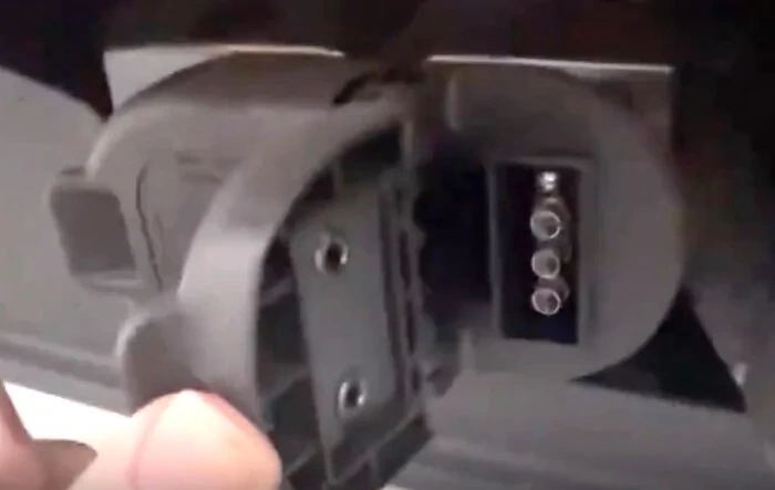 Tow Hitch Cover removal is easy (DIY). 4-way and 7-way connectors underneath