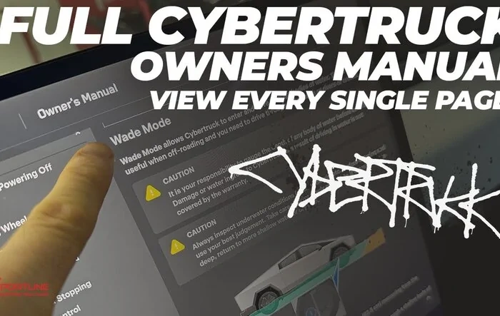 Cybertruck Owners Manual - Specs & Info Dump! 💡 (Video Form & Screenshots)
