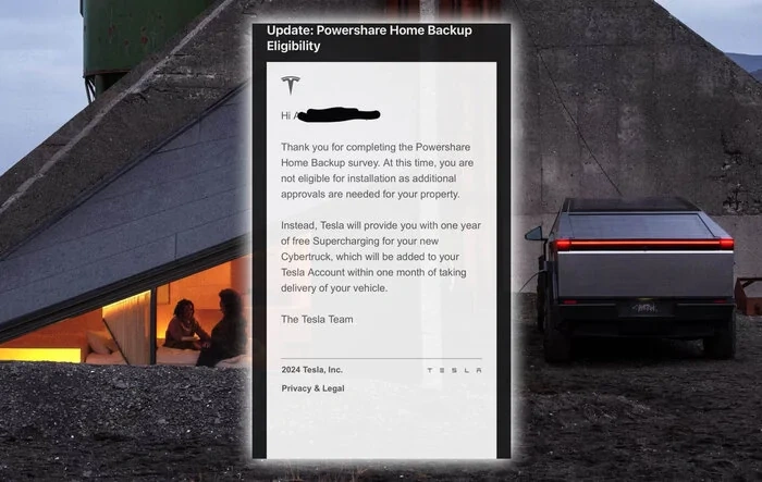 New PowerShare emails: Cybertruck Foundation Series owners get 1 year supercharging credit if they're not eligible for install