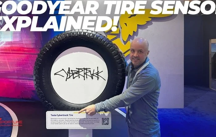 Cybertruck Goodyear Tire's Unique Bluetooth Tread Sensor Explained! New & Not the Same as Valve TPMS ℹ️