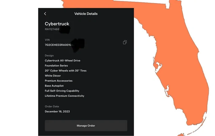 Florida VIN Just Assigned! Non Employee