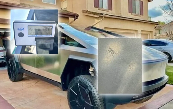 Takeaways after owning Cybertruck for 24 hours (updates: factory window tint = 22.9%, scratches pics added)