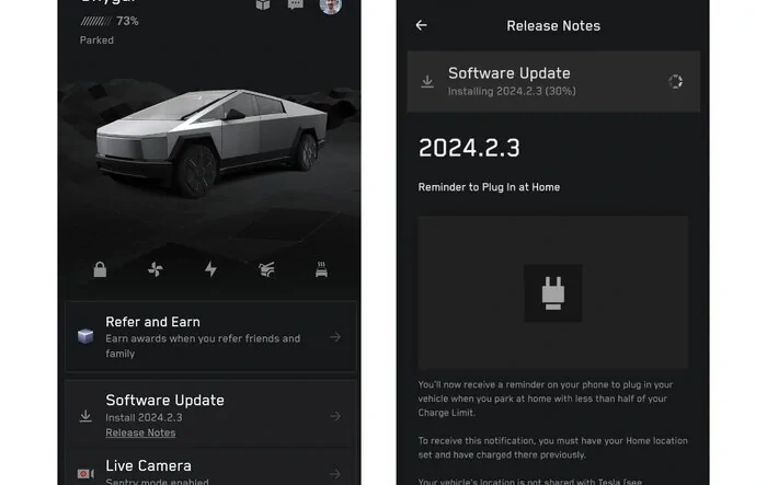 Cybertruck gets first major OTA software update (2024.2.3) -- Release Notes