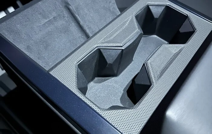 TESBROS center console wrap - Matrix Black