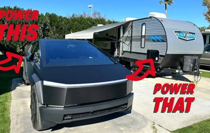 Tested: Power an RV while charging a CyberTruck ?