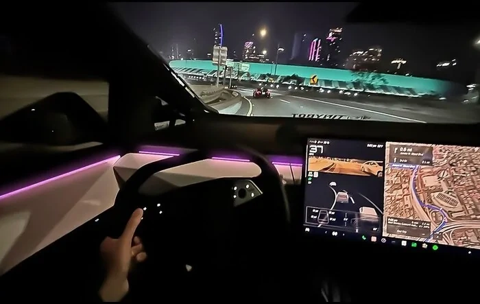 POV: Driving a Cybertruck at Night | Downtown Los Angeles