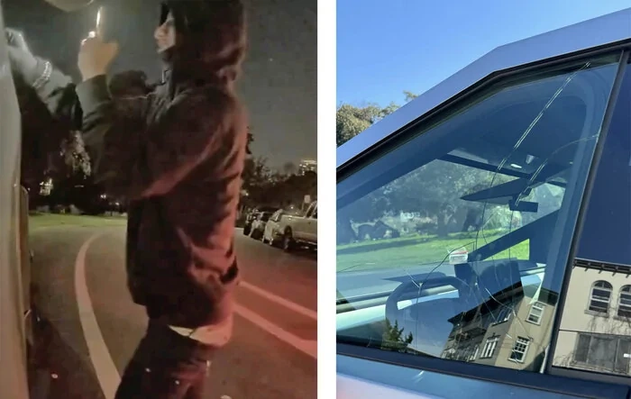 Cybertruck glass windows and roof stop criminals from breaking in (video & photos) [⚠️ ADMIN WARNING: NO POLITICS]