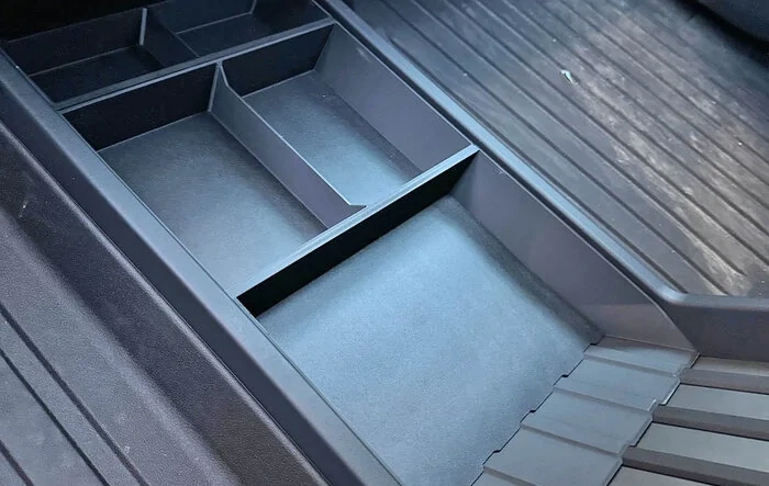 TWRAPS Floor Storage Organizer / Lower Center Console Tray installed photos