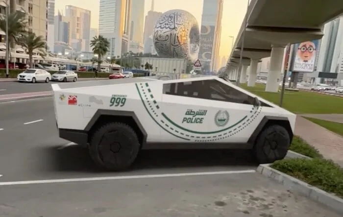 Official Police Cybertruck Vehicle - Dubai Police Force