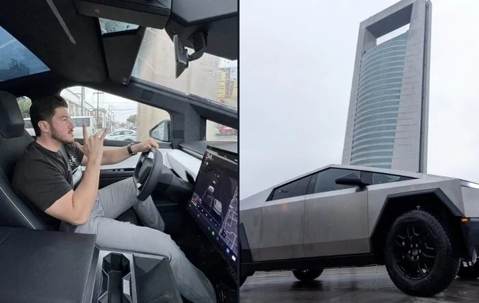 First Cybertruck delivery in Mexico went to friend of Nuevo Leon Governor