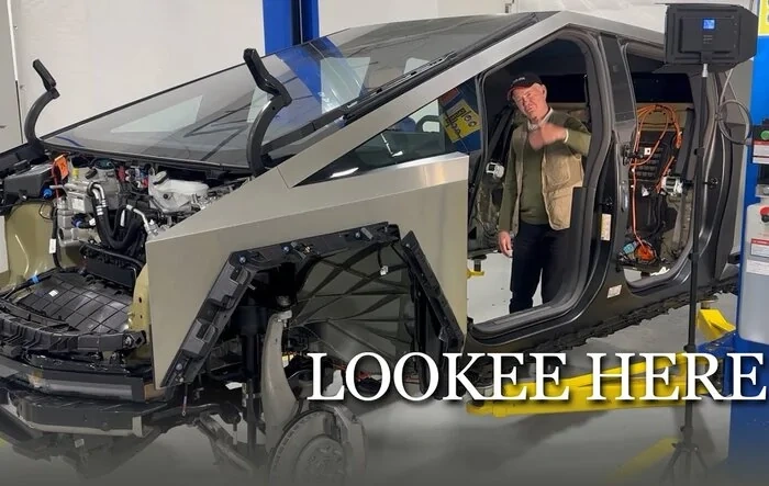 1st Cybertruck teardown video! … and it’s not Sandy Munro (by Caresoft instead)